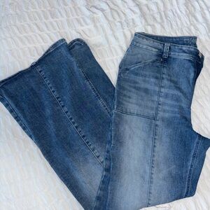 Maurices Women's Flare Jeans in Blue Denim